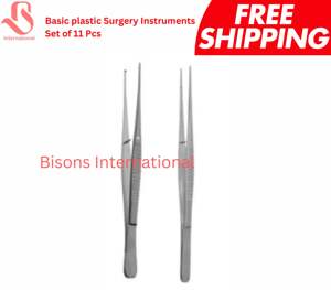Kit d'instruments de chirurgie manuels en plastique BISONS, 11 pièces, en acier inoxydable, réutilisable, certifié CE - Product Image 2