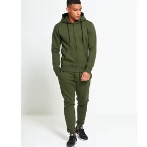 Ensemble de survêtement pour homme grande taille personnalisé 2025, léger, avec capuche, jogging pour les sports d'hiver, motif uni, écologique - Product Image 1