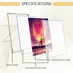 กรอบรูปทองเหลืองและแก้วขายดีความทรงจำตลอดอายุการใช้งานเก็บรักษาไว้อย่างสวยงามในกรอบที่สร้างขึ้นเพื่อให้ใช้งานได้ตลอดไป - Product Image 2