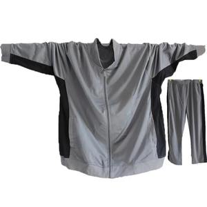 Otoño Invierno hombres Patchwork chaquetas sudaderas cremallera deportes sudaderas polar gran tamaño grande 12XL 13XL 14XL 15xl chaqueta suelta - Product Image 3