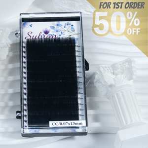 50% DE DESCUENTO Vietnam 16 filas etiqueta privada nueva extensión de pestañas VOLUMEN DE Cachemira coreana extensiones de pestañas bandejas Faux Mink Individual - Product Image 2