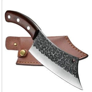 มีดเชฟเหล็กกล้าคาร์บอนทำมือ JEXMOO แบบมัลติฟังก์ชั่น พร้อมปลอกหนังสำหรับใช้ในครัว - Product Image 3