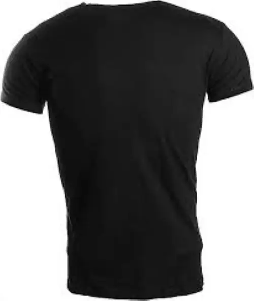 Attraente colore nero uomo pianura T Shits vendita in bianco 100% cotone girocollo T Shirt imballaggio personalizzato prezzo all'ingrosso dall'india