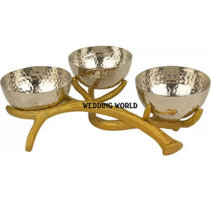 ชามช็อคโกแลตโลหะสีเงินสำเร็จรูปดีไซน์เนอร์ชามหวานดีไซน์เนอร์ดีไซน์สวยขายดี - Product Image 4