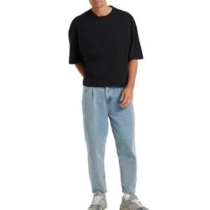 Camisetas de hombre estilo streetwear, corte holgado y extragrande, 230GSM, con logo personalizado, tallas grandes, hombros caídos, ajuste holgado. - Product Image 3