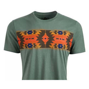 T-shirt fitness da uomo American Rag con stampa sul petto, jersey 180 GSM, verde, taglia Small, serigrafia - Product Image 2