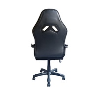 Chaise de bureau et de jeu pour adulte TREVISO Jet-Line, fauteuil extensible, hauteur réglable, noir et blanc, plastique, polyester, 61 cm