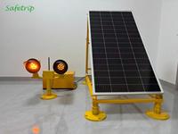 Balise de signalisation LED jaune à énergie solaire pour piste, contrôle sans fil RGL pour entrée de taxiway d'aéroport