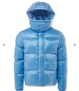 Veste d'hiver personnalisée courte coupe-vent en duvet pour hommes Veste en duvet pour hommes Veste à capuche en duvet - Product Image 6