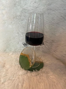 Posavasos de Resina Hechos a Mano de Lujo, 4x4 Pulgadas, Cuadrados, con Opciones de Color y Logotipo Personalizado, Juego de Posavasos de Primera Calidad para Hoteles - Product Image 2