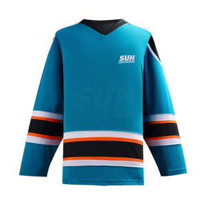 Maillot de hockey sur glace respirant de qualité supérieure, dernier style, grande taille, séchage rapide, vente en gros, service OEM, prix bas - Product Image 1