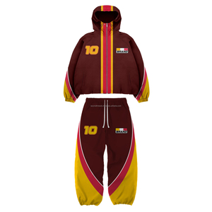 Conjunto Deportivo Personalizado de Nylon para Hombre, Estilo Urbano, de Alta Calidad, 2 Piezas, Ligero, Holgado, Cortavientos - Product Image 3