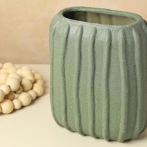 Jarrón de cerámica decorativo de Arte Moderno único, estilo único para hierba de Pampa y flores secas para decoración de cumpleaños y jarrón de suelo - Product Image 2