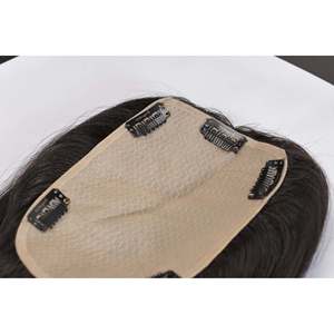 Extensions de cheveux Scalp Topper pour femmes, base en soie et 100% cheveux humains - Product Image 4