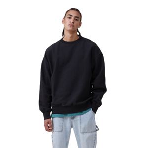 New Custom Logo Men's Plus Size Oversized <b>Thick</b> <b>Fleece</b> Breathable Sweatshirts 100% Cotton/Polyester & Customized Material - Product Image 1