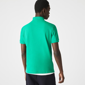 OEM Vente en gros T-shirt de sport pour homme grande taille 100% coton uni à manches courtes respirant infroissable avec logo personnalisé et contraste de couleurs pour le golf - Product Image 2
