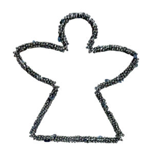 Coeur Tenture Murale Décor Artisanat Fer/Perles Suspendus Nickelage pour La Maison Et La Décoration De Noël À La Main - Product Image 5