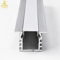Profilé en aluminium décoratif à LED avec ailettes de dissipation thermique pour éclairage linéaire à LED