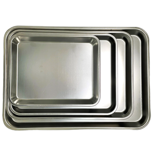 Usine en gros argent décoratif plateaux de service poignées en métal moderne approvisionnement alimentaire de table pour les mariages Diwali maison hôtel utilisation - Product Image 2