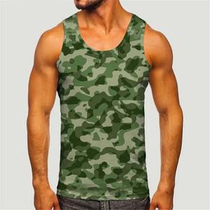 Transpirable de secado rápido sin mangas Gym Tank-Top Mesh Stretch Fabric Workout Chaleco deportivo para hombres - Product Image 1