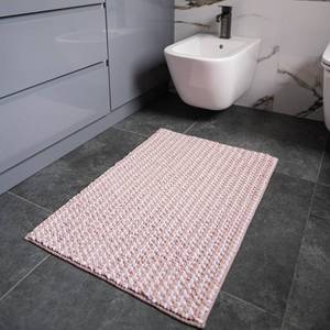 Alfombra de Baño de Microfibra Chenille Beige Melody, Antideslizante, Suave, 50x80 cm - Product Image 3