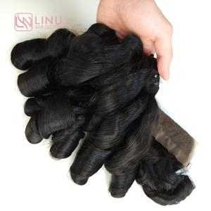 ผมดัดสีธรรมชาติสีดำแบบใหม่ผมมนุษย์100% - Product Image 5