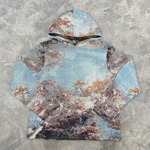 Fabricant personnalisé de vêtements en tapisserie Sweat à capuche en tapisserie tissée pour hommes Impression graphique Sweats à capuche pour hommes de haute qualité - Product Image 6