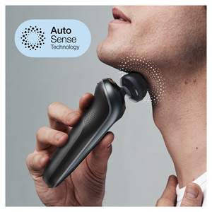 Rasoir électrique rechargeable pour homme, rasoir rotatif à grille pour utilisation humide et sèche, avec étui de voyage, charge rapide, étanche IPX7 - Product Image 5