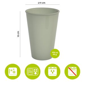 ORNAMIN Great Gloria - 400ml Reusable Coffee To Go <b>Cup</b> for Office Travel and Outdoor Use | BPA Free | Microwave Safe - Product Image 5