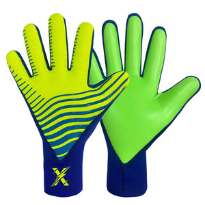 Guantes de Portero Profesionales de Cuero Flexible y Transpirable con Diseño de Superficie de Agarre Avanzado para Partidos y Entrenamientos - Product Image 1