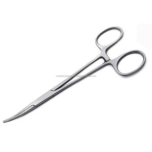 Pinzas Hemostáticas Quirúrgicas Curvas Kelly de Precisión Mundial, Kit Quirúrgico con Bloqueo, Instrumentos Manuales Veterinarios y Dentales de Acero Inoxidable - Product Image 6