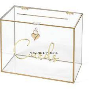 Mini petit matériau acrylique Transparent forme carrée décoration de la maison anneaux et boucles d'oreilles boîtes de rangement Design Standard boîte de bureau - Product Image 2