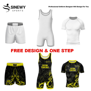Singulet de lutte personnalisé Vêtements de sport sublimés pour hommes pour l'entraînement et la compétition Singulet à panneaux en maille - Product Image 5