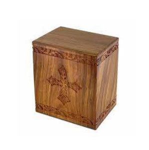 Venta al por mayor de urnas de cremación de madera hechas a mano de estilo americano moderno adulto hombre mujer funerario urnas decorativas - Product Image 2