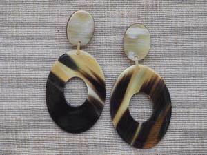 Boucles d'oreilles en corne de buffle pour filles, boucles d'oreilles pour femmes, bijoux en corne, corne naturelle pour femmes, haute qualité - Product Image 3