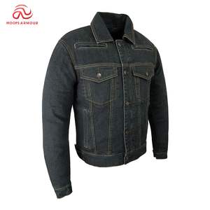 Nueva llegada de la moda Streetwear chaqueta de mezclilla de alta calidad de diseño personalizado de los hombres rasgados botón frontal chaqueta de mezclilla - Product Image 1