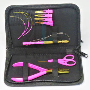Kit de Salon de formation de cheveux de meilleure qualité avec outils d'extension de cheveux-rose vif avec couleur Plasma or et étiquetage de marque personnalisé gratuit - Product Image 3