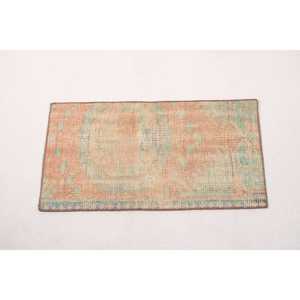 พรมวินเทจสไตล์ตุรกี ขนาด 1.5x2.8 ฟุต สีน้ำตาล-น้ำเงินล้วน - Product Image 5