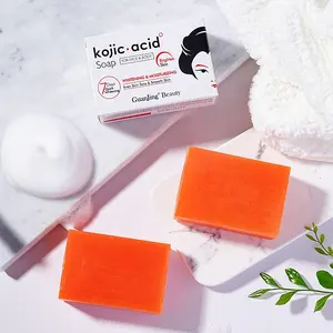 Guanjing Kojic Axit Xà Phòng Giữ Ẩm Làm Sạch Sâu Làm Trắng Cơ Thể Kojie San Xà Phòng Ban Đầu Cho Da Tối Cơ Thể Và Khuôn Mặt