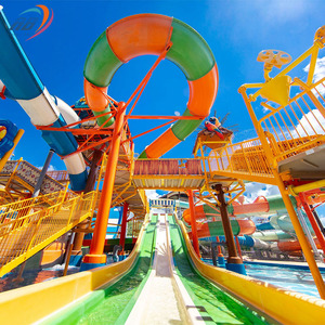 Fabricante Profesional de Equipos para Piscinas de Fibra de Vidrio de Diseño Nuevo, Toboganes Acuáticos Familiares, Parques Acuáticos - Product Image 4