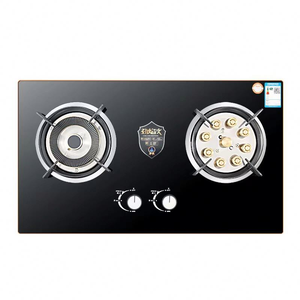 Table de cuisson à gaz 2 brûleurs en verre trempé avec allumage pour camping-car, usage extérieur et domestique - Product Image 4