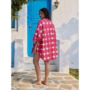 Camisa Holgada de Algodón Florence con Estampado de Puntos - Product Image 3