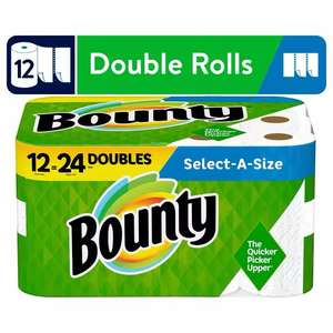Bounty Quick-Size <b>Paper</b> <b>Towels</b> White Mix Wood Pulp 12 Family Triple <b>Rolls</b> = 36 Regular <b>Rolls</b> Made in Germany - Product Image 5
