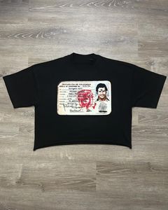 T-shirt personnalisé en coton de taille supérieure à 270gsm, poids lourd, coupe boxy, épaules tombantes, épaules tombantes, col rond, t-shirts pour hommes - Product Image 2