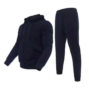 Venta al por mayor chándal 100% algodón logotipo personalizado ropa deportiva chándal entrenamiento Fitness polar sudadera y pantalones de chándal conjuntos de Jogger - Product Image 6