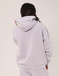 Nouveau design pleine longueur mauve goutte épaule dernière femme loisirs sweat à capuche anti-rides et respirant sweats à capuche femmes sweat à capuche zippé - Product Image 5