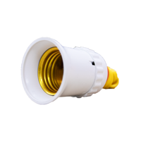 Support de lampe électrique à visser en PVC nano ignifuge et résistant aux chocs, bases de lampe, accessoires d'éclairage, vente en gros au Vietnam