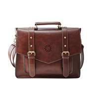 Sac messager moderne pour femme en cuir, style bohème, avec chaîne d'épaule, rivets, fermeture éclair et col de luxe