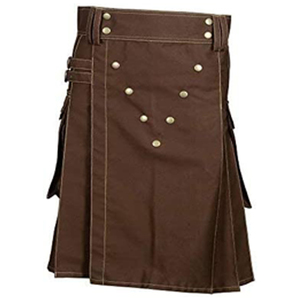 Kilt écossais de qualité supérieure pour hommes, Tartan irlandais en Denim noir, Kilt moderne, Instruments de musique et accessoires fabriqués au Pakistan - Product Image 3