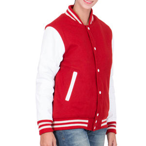 Chaqueta universitaria de manga larga para mujer, precio al por mayor, chaqueta universitaria elegante bordada de alta calidad, precio barato - Product Image 4